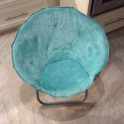 Teal Saucer Chair