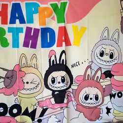 Labubu Birthday Banner