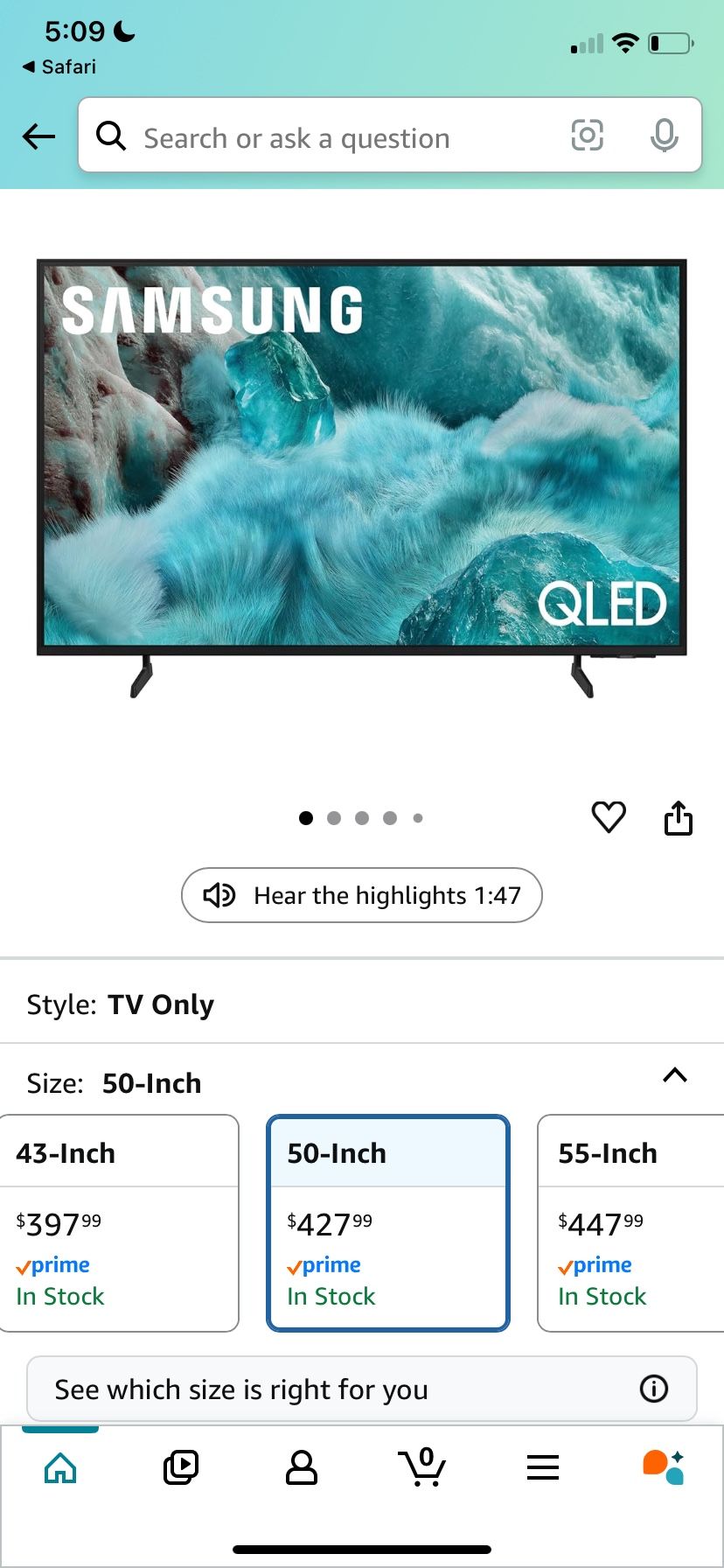 Samsung - 50” Class Q7F Series QLED 4K UHD Smart TV 