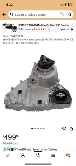 BMW Transfer Case Assembly ATC450 for X3 X4 X5 X6 E70 E71 F15 F16 F25 2012-2018