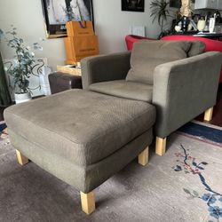 IKEA Lounge Chair W/ Ottoman