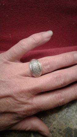 Sterling silver and real diamonds