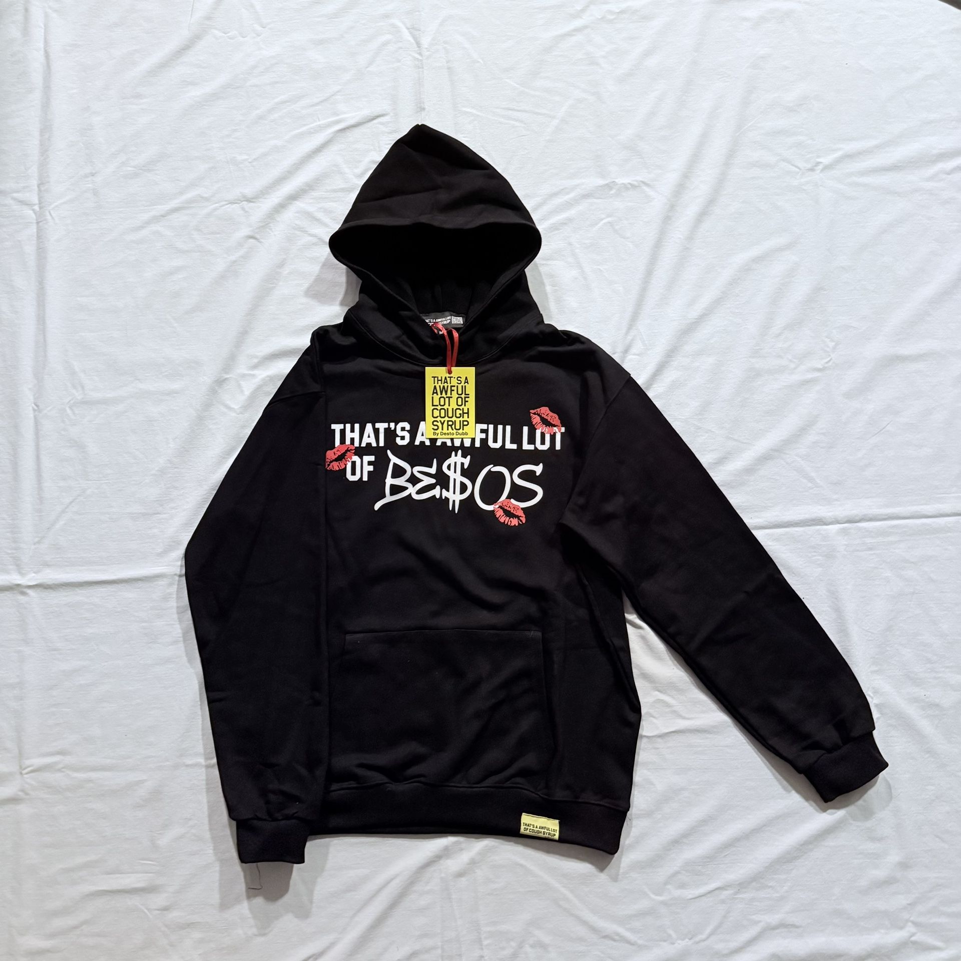 That’s A Awful Lot Of Besos Hoodie, Black, Size M
