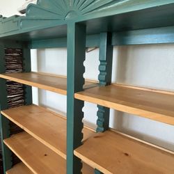 Turquoise Bookshelf