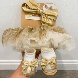 Gold Newborn Outfit