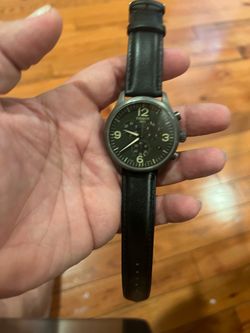 Black XL Tissot 45 Milimeter Chronograph