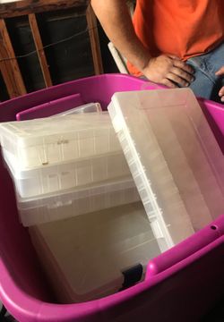 Tackle boxes empty