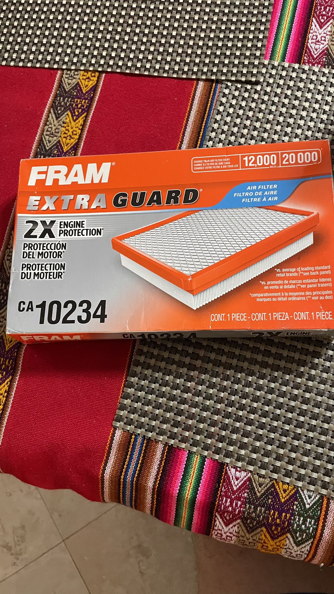 Fram extra Guard Ca 10234 Air Filter Q50 Infiniti 