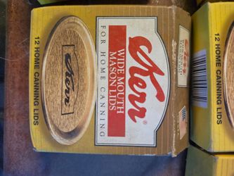Kerr Wide Mouth Mason Jar Canning Lids 12-Pack