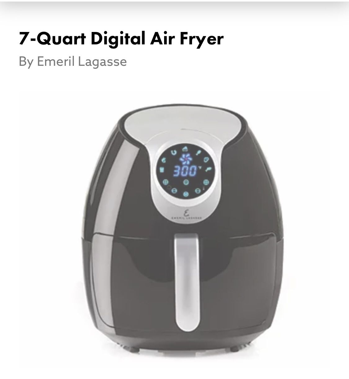 Emeril Lagasse 7-Quart Digital Air Fryer