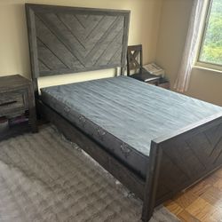 Bed Frame With Dresser