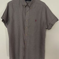Ralph Lauren short sleeve dress shirt size L