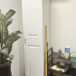 White Skinny Cabinet 