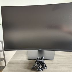 Dell Monitor 32-inch, 2K LED Curved, Like New