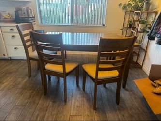 Dining Room Table with bench and 4 chairs
