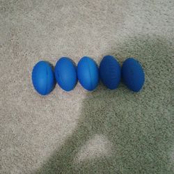 Blue Foam Footballs X5