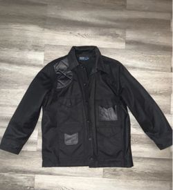 Polo Ralph Lauren Black Leather Jacket L