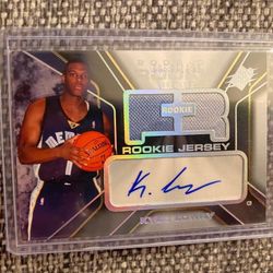 2006-07 Upper Deck Kyle Lowry Rookie Auto / Game Worn Patch Card