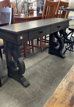 2 Drawer Console Table For Entry Way Hallway