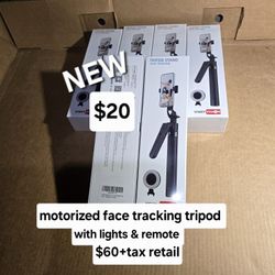 New Motorized Tripod With Face Tracking And Long Distance Remote 