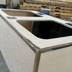 60x36x24 3/4" Thick tank With Dual internal overflow and lids