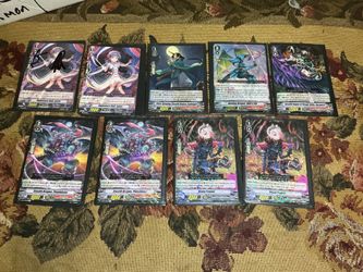 9 Cardfight Vanguard Foil card lot