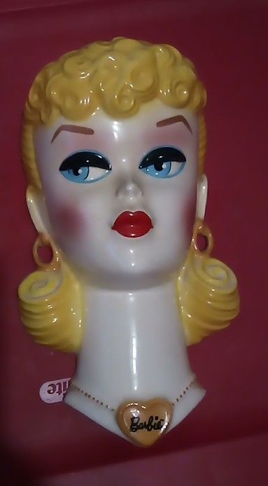 Vintage Clay Art Barbie Wall Decor