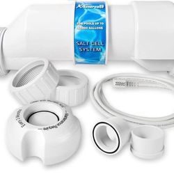 Universal Salt Cell Plate Up to 15,000 Gallons, Chlorination Salt Cell For In-Ground Swimming Pools, 15K Cell Plate With Temperature Sensor

