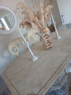 Marble Table Set 