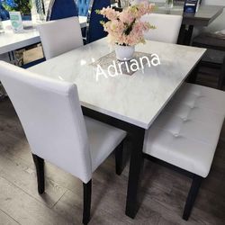 5-pc Dining Set With Bench 