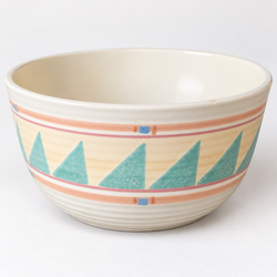 Vintage TAOS Treasure Craft USA Ceramic Serving Bowl