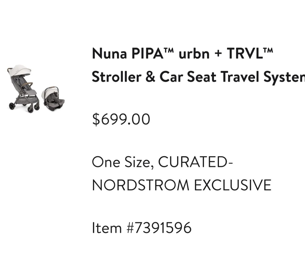Nuna Travel System