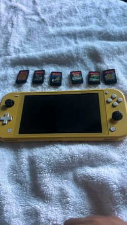yellow Nintendo switch lite