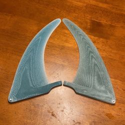 9” Liddle Flex Fins Surfboard Fin Longboard Mid length 