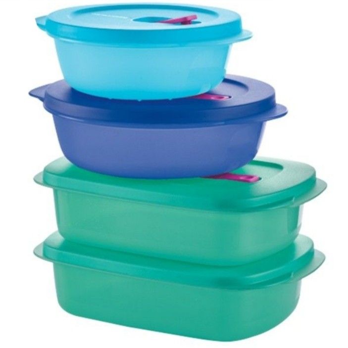 Crystalwave set of 4 containers