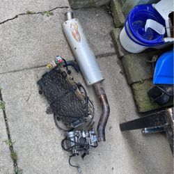 Radiator L, Carb And Muffler/Exaust 