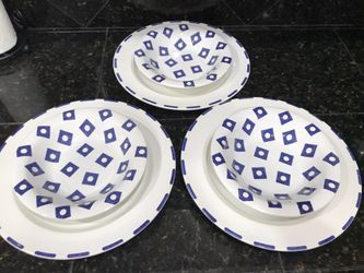 3 Set Ceramic Bowls and Plates