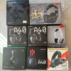 Sealed Gaming Headsets for PC - Individually Priced In Description