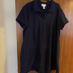 Sport Savvy Short Sleeve Tunic / Polo Mini Dress 3XL