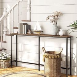 Alloswell Console Table, Narrow Sofa Table