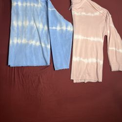 Wild Fable/ Te Verde 2 Sweater Womens (M) Long Sleeve Tie Dye(1 Blue) (2 Pink)