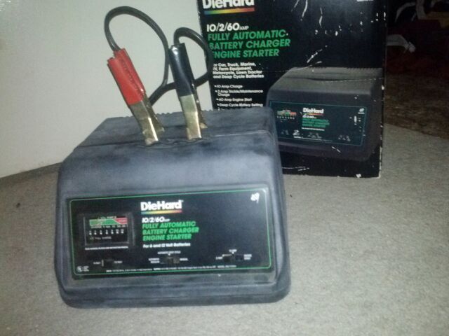 Sears diehard fully automatic battery charger engine starter