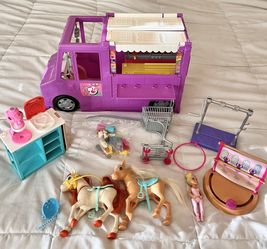 Barbie Food Truck Accessories Horses Waffle Maker Lot 
