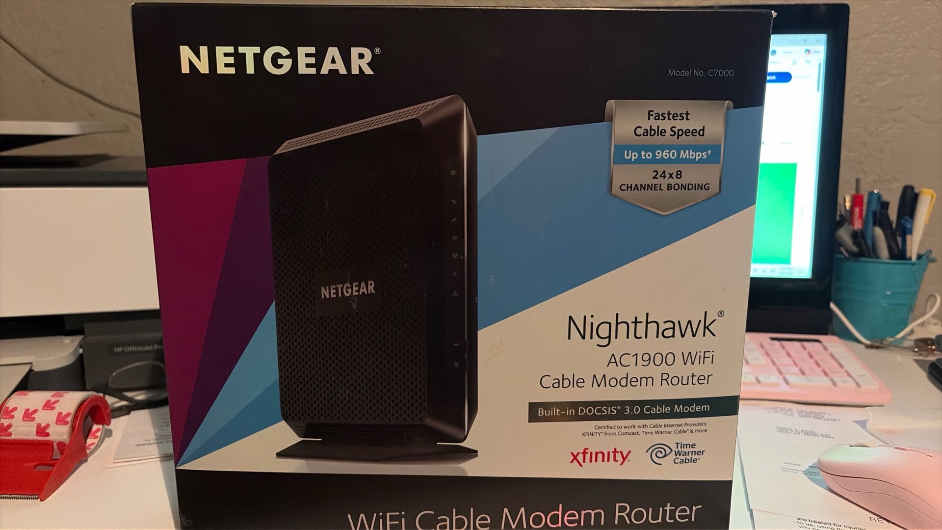 Nighthawk, WiFi cable Modem Router