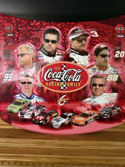 COCA COLA NASCAR Top 6 Drivers 2000 metal wall decoration