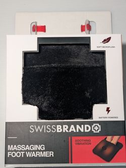 Swissbrand Massaging Foot Warmer with Heat – New