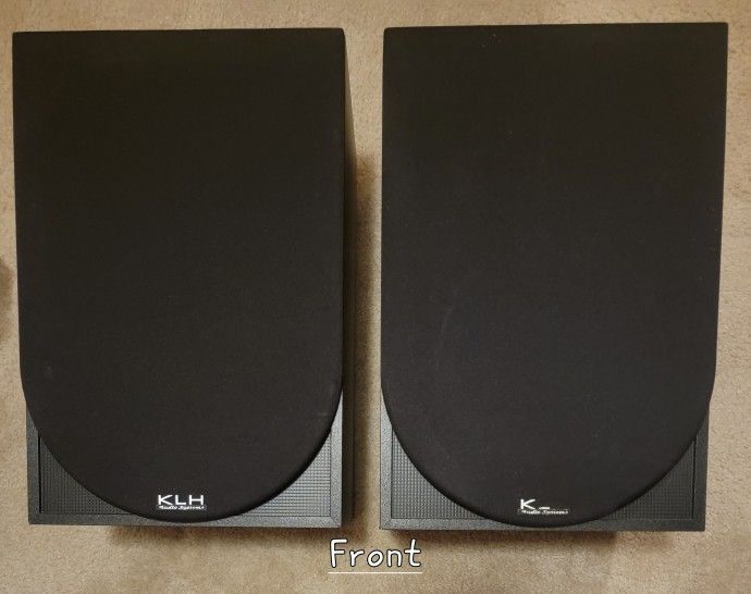 KLH Bookshelf Speakers Pair, Model L853B, 125W