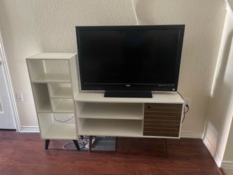 TV stand, bookshelf, shoe rack