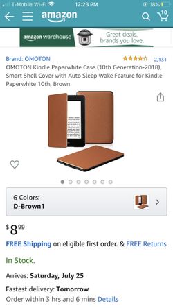 Kindle case (10th-2018 generation)