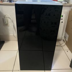 Black Display Pedestal with light